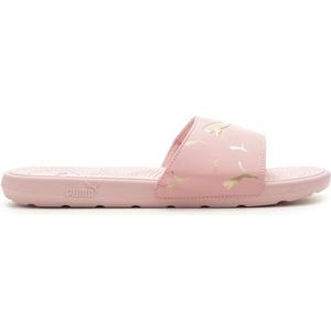 PUMA Women's Cool Cat 2.0 Slide Sandal, TOSS-Bridal Rose-Metallic Gold Silver, 9