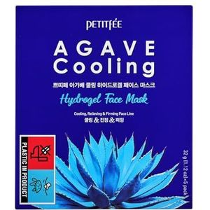 Petitfee, Agave Cooling, Hydrogel gezichtsmasker, 5 vellen, 1,12 oz (32 g) elk