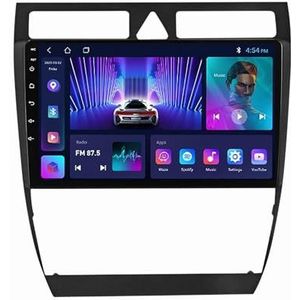 9 Inch Touchscreen Android 11 Autoradio GPS Navigatie Voor Audi A6 S6 1999-2004 Ingebouwde Draadloze CarPlay Android Auto 4G WiFi Bluetooth Spiegellink + Achteruitrijcamera (Size : M500S - 8 Core 4+6