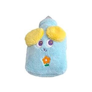 DieffematicRSD Warmwaterkruik Hot Water Fles for Bed Pluche PVC Leuke Herbruikbare Hand Voet Buik Warmer Draagbare Hot Water Zakken Pouch Gift (Color : Blue)