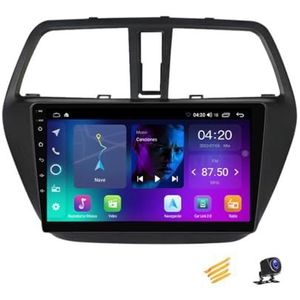 ZARAPLUS Android 13 2 DIN Bluetooth Autoradio 9 Inch Touchscreen Voor Suzuki S-cross 2012~2016 Met AHD Achteruitrijcamera/GPS-Navigatie/BT/Stuurwielbediening/Koelventilator/Multimediaspeler,NF2
