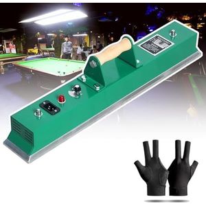 830 W Biljarttafelkleed Ijzer, 670 Mm Verstelbare Temperatuur Snookertafel Ijzer, Massief Houten Handvat + Oplaadbeschermplaat, Biljartkamer, Club, Bar