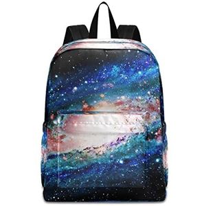 Dream Blue Galaxy Star Sky Rugzakken Licht School Boek Tas Reizen Wandelen Camping Sport Dagrugzak voor Meisje Vrouwen