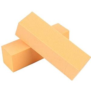 Een nagelsnijder 50 stuks veelkleurige nagelvijlbufferspons for manicure, pedicure en nagelkunst(Oranje)
