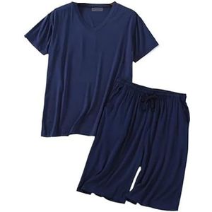 Premium pyjama's for heren, groot en lang, Home Essentials, zachte stretch loungeset, ademend, elastische taille, nachtkleding, ontspannende thuiskantoorkleding, comfortabele outfit for de hele dag(Da