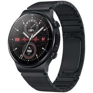 Strap-it metalen bandje - zwart - Geschikt voor Huawei Watch GT 2e - GT2E