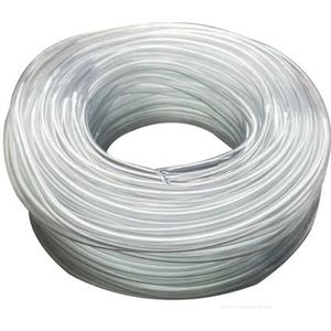 PVC-slang 1 m 5 m 10 m 6 7 8 9 10 11 12 14 16 18 20 mm buitendiameter flexibele pvc-slang heldere transparante waterslang voor waterpomp waterslang (kleur: transparant 6 mm x 8 mm, maat