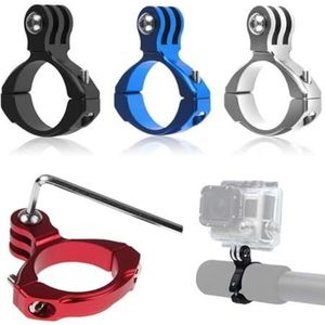 Aluminium motorfietsbeugelhouder compatibel met camera fietshouder fiets compatibel met 1/2/3/3+ Action Cam Stand Frame Clip