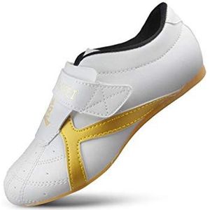 Taekwondo Schoenen Martial Arts Sneaker Boksen Karate Kung Fu Tai Chi Shoes Sneakers Lichtgewicht schoenen (Color : White, Size : 26)