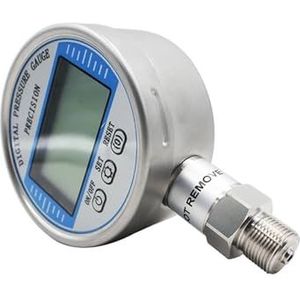 Digitale manometer, 100 mm, 5-cijferig lcd-display, digitale manometer voor hydraulische lucht- en brandstofdruk, psi, bar, mpa (NPT1-2 draad, 0-40 MPa)