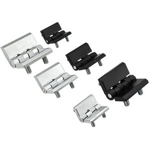 Scharnier Zinklegering Scharnier met Stud Deur Scharnieren Kast Heavy Duty Plus Dikke Elektrische Kast Scharnieren 1 Stks (2 stks-Zwart-3A-5.5mm)