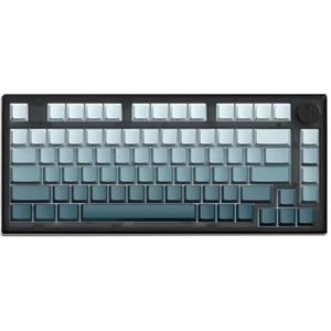 QPSJXN MK750 82 Bluetooth Wireless 2.4G Tri-Mode RGB Backlight Mechanisch Keyboard Hot Swap DIY (Obsidiaan Ultramarine)