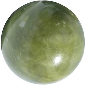 Masseren Handbal Groene Jade Massage Voet Handroller Natuurstenen Masseren Chakra Kristallen Bollen Jade Stimulator Oefenballen Huidvriendelijk Geschiktheid Jeu De Boules