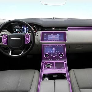 GLZHJ Geschikt voor Land Range Rover Velar 2017-2020 Auto-interieur accessoires film transparante TPU console Anti-kras folie