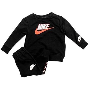 Nike Let's Be Real trainingspak voor kinderen, zwart, Zwart/Wit/Rood, 4-5 Jaar