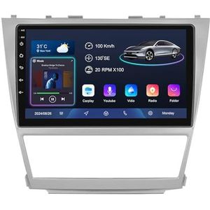 Android 14 10 Inch Touchscreen Autoradio 2 Din voor Toyota Camry 2007-2011 met CarPlay & Android Auto Stuurbediening GPS Navigatie AHD Backup Camera Bluetooth (YS10 (2+32G))
