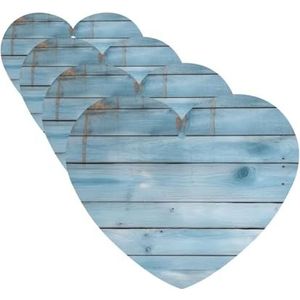 Blauw hout auto luchtverfrissers kaarten set van 4 stuks opknoping geurkaarten voor kledingkast badkamer auto aromatherapie tabletten achteruitkijkspiegel hanger auto verfrissers langdurig