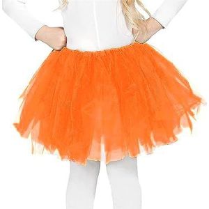 Tutu voor meisjes, van tule, party, dans, voor meisjes (code 716), Oranje, One size
