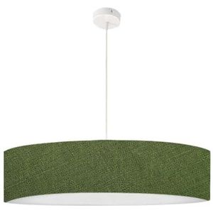 Lumlum Groene linnenlook bedrukte hanglamp D: 50 x H: 25