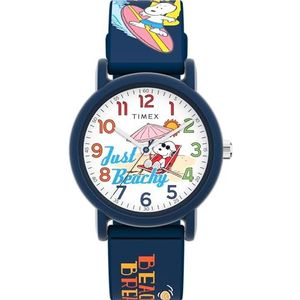 Timex Unisex Digitaal Quartz Horloge met Siliconen Band TW2V78600JT, Blauw