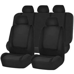 Beschermhoes Autostoel Voor Nissan Voor Qashqai Voor X Voor Trail 350z Voor Altima Voor Juke Voor Lannia Voor Nv200 Custom Seat Cover(5Seats-Black)