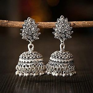 Boho Afghaanse Etnische Drop Indian Oorbellen Voor Vrouwen Goud Gyspy Zilveren Kleur Bell Dames Indian Earring Sieraden