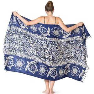 PANASIAM Sarong ATLANTIC, dark blue, L