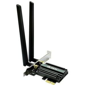 WiFi 7 PCIE Card 9.3Gbps 802.11BE WiFi 6E Card with Bluetooth 5.4 Tri-Band 4K QAM 320MHz WiFi 7 BE200 Inside Wireless Network Adapter for PC Desktop Supports Windows 11 64bit (Not for AMD Motherboard)