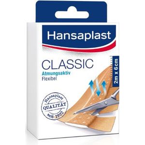 Hansaplast Classic Pflaster 2 m x 6 cm, 1 st. pleister