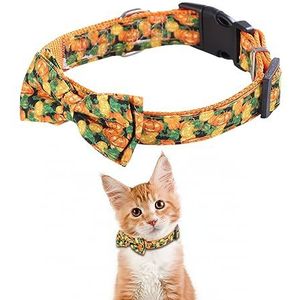 Halloween huisdierhalsband,Halloween-kostuums voor kattenhalsband - Verstelbare halsbanden met vlinderdas, bel, Halloween-huisdierenkostuums Hallowmas-accessoires voor huisdierenverzorging Firulab