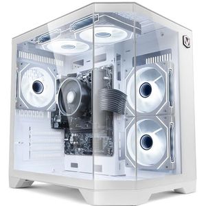 Vibox VI-215 - Gaming PC - Wit - AMD Ryzen 3 3200GE - 16 GB RAM - 480 GB SSD - Linux OS - WiFi