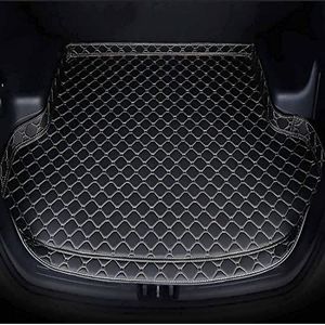 Kofferbakmatten voor Polestar 2 2019-2022 2023 2024 2025, Antikras Antislip LederenTapijten Kofferbakbeschermer Pad Interieur Accessoires,B-Black beige