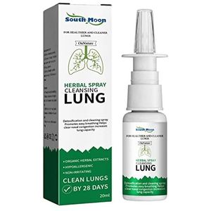 20 ml longreinigingsspray, Sinuforce neusspray - geblokkeerde neusremedie, kruidenspray voor het reinigen van de long, neuspiercing reinigingsoplossing helpen irriterende stoffen uit neusholtes te spoelen en te hydrateren