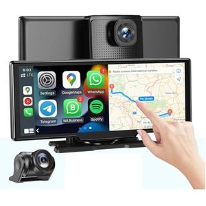 Recorder Draadloze Carplay Auto Speler 10.26 Inch IPS 4K 1080P WiFi Bluetooth GPS Nachtzicht Dubbele lens Opname
