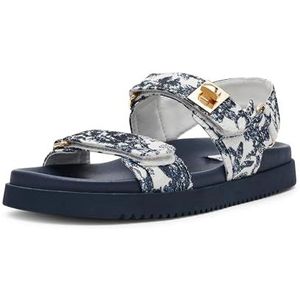 Steve Madden Bigmona sandaal voor dames, marine Multi, 38 EU