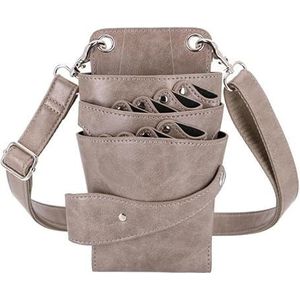Kapperstas voor uitrusting 8 Zakken Salon Kappers Schaar Tas Schaar Clips Kappers Holster Pouch Houder Case Riem Kappers Tas(Khaki)