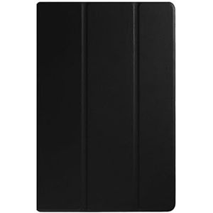 Cover compatibel met Sony Xperia Z4 Tablet lederen hoes Tri-fold Caster Wake Up Sleep Sleeve (Color : Black)