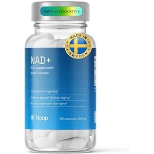 Noop NAD+ Nicotinamidribosidechloride 300 mg, 2-maanden kuur, NAD-booster voor anti-aging en tegen vermoeidheid, goed voor huid en energie, een verdere ontwikkeling van NMN - 60 veganistische