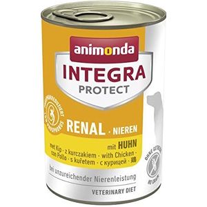animonda Integra Protect Dieet hondenvoer, nat voer bij chronische nierinsufficiëntie, met kip, 6 x 400 g