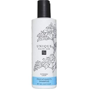 Unique Haircare vochtinbrengende shampoo verpakking (x)