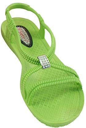 Sandalen - Groen - Synthetisch - Zonder Sluiting