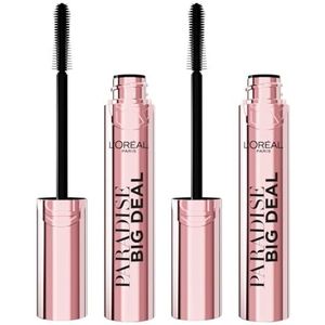 L'Oréal Paris Mascara Paradise Big Deal Volumizing Tint Intense Layerable Modulaire Formule Smoothfinity Cross Conical Brush Kleur Zwart - 2 Mascara
