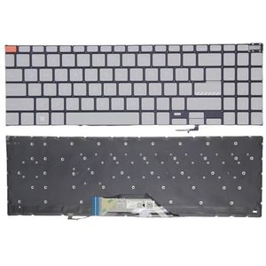 Laptoptoetsenbord voor ASUS voor Vivobook S15 N3502 M3502 K3502 S3502 D3502 Y3502CRA met achtergrondverlichting Verenigde Staten VS grijs(M3502)