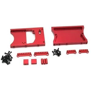 MN D90 D91 D96 MN98 99S metalen upgrade onderdelen for afstandsbediening voertuig Staartbalk van stuurinrichting cabine(Red)