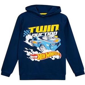 Hot Wheels Hoodie | Race Car Jongens Hoodie | 100% Katoenen Hoodies voor Jongens | Blau | 110