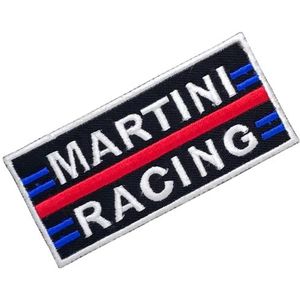 Martini Racing Biker Jacket Iron Sew on geborduurde patch