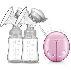 Bilaterale elektrische borstkolf dempt borstpompen automatisch melkapparaat moeder- en babyproducten Modalità Multiple e Livelli di Aspirazione Portatile (kleur: roze)