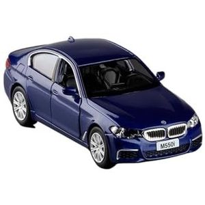 For BMW M5 M550i Auto Model M2 M4 Legering Model Auto Gegoten Metalen Collectible Kinderen Speelgoed Gift 1:36 (Color : M550 blue With Box)