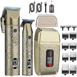 Tondeuse voor mannen, professionele tondeuse elektrisch scheerapparaat, tondeuse kit 8500 RPM oplaadbare draadloze kapselmachine voor mannen