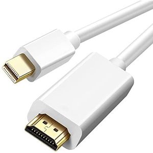 Techly Monitor Kabel Mini DisplayPort (Thunderbolt) / HDMI 2m wit ICOC MDP-020H - Kabel Interface/Gender Adapter (HDMI, Mini DisplayPort, 2m, wit)